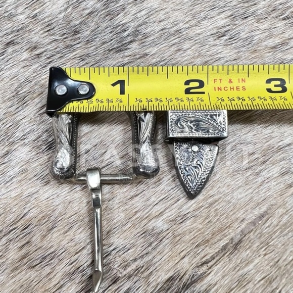 Vintage Fleming Sterling Buckle Set - Picture 3 of 4